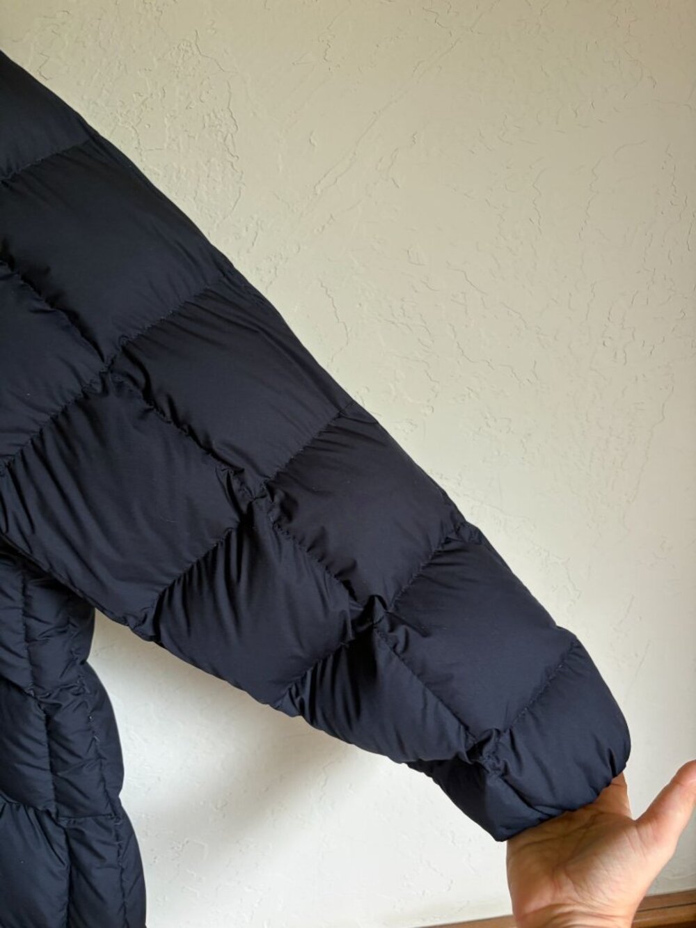 Lands' End 3X Black Long Puffer Coat Down Filled - Picture 6 of 12